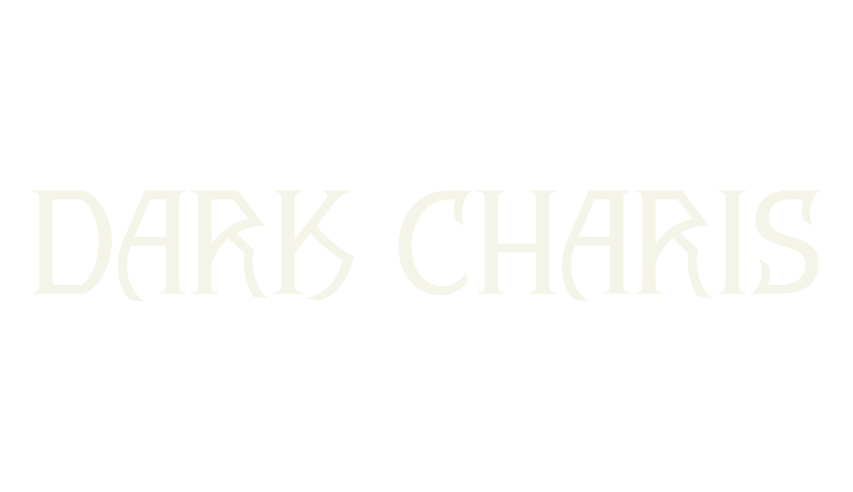 DARK CHARIS, fantasy font preview