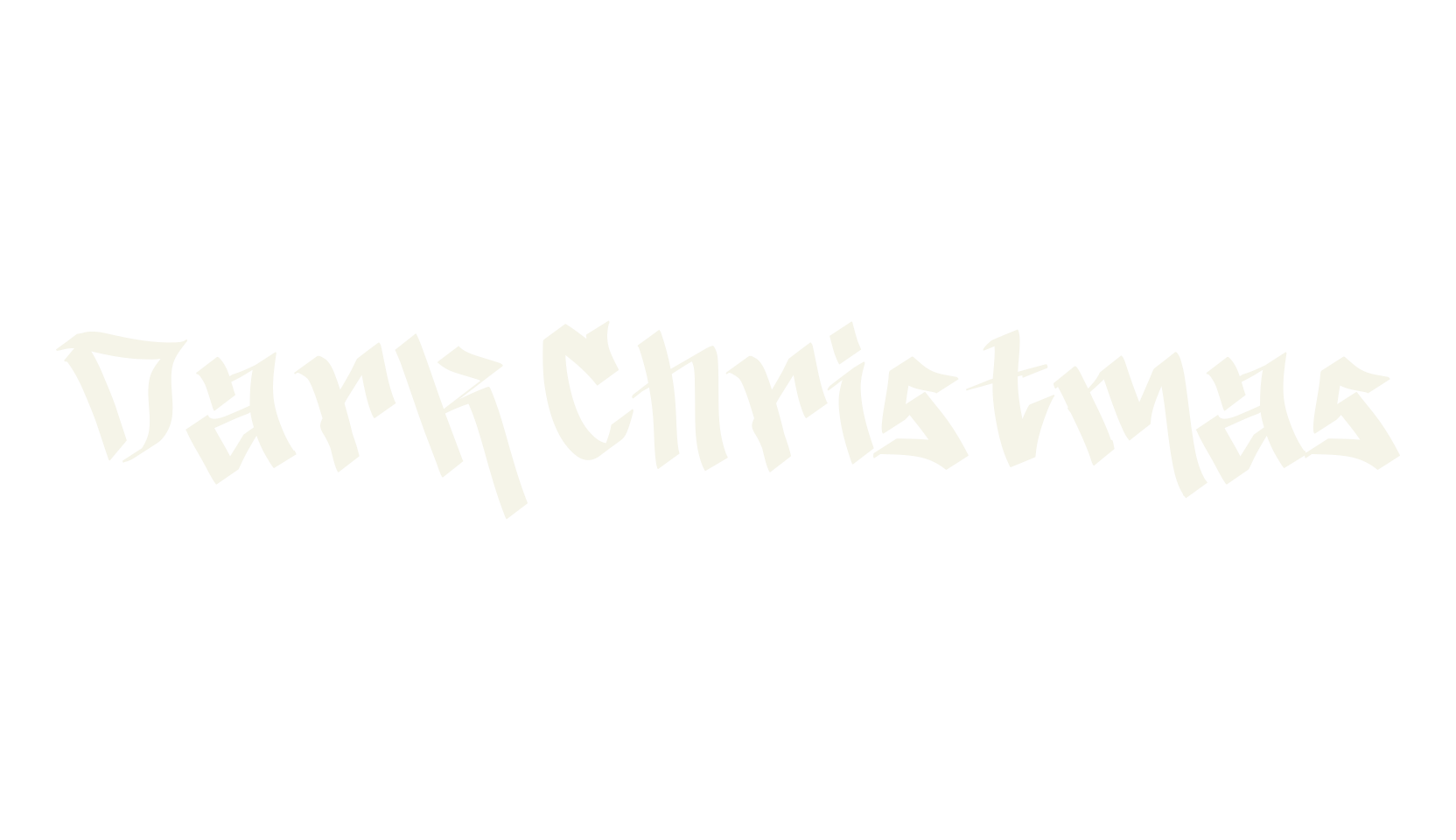 Dark Christmas, graffiti font preview