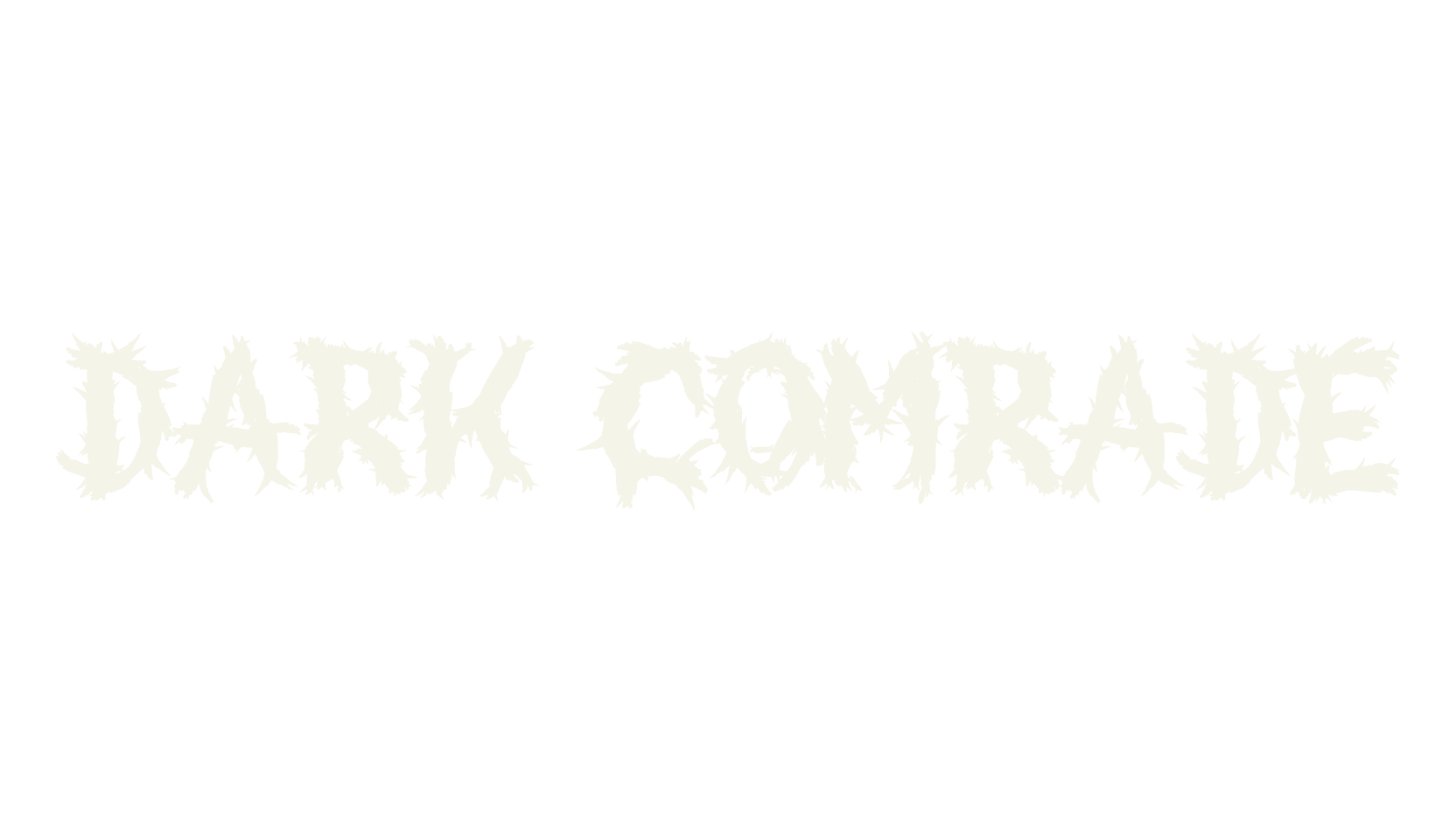 Dark Comrade, metal font preview