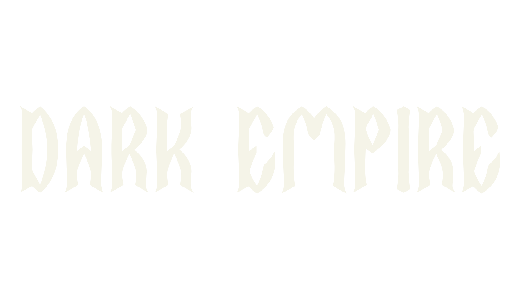 DARK EMPIRE, fantasy font preview