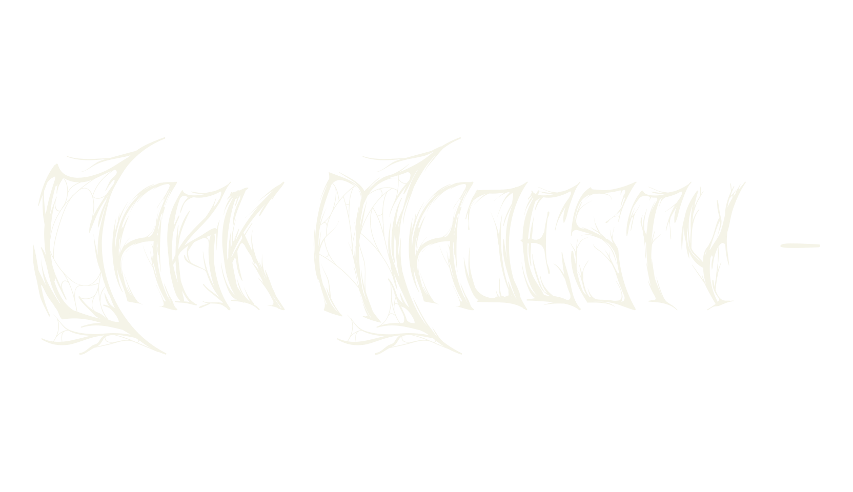 Dark Majesty -, black metal font preview