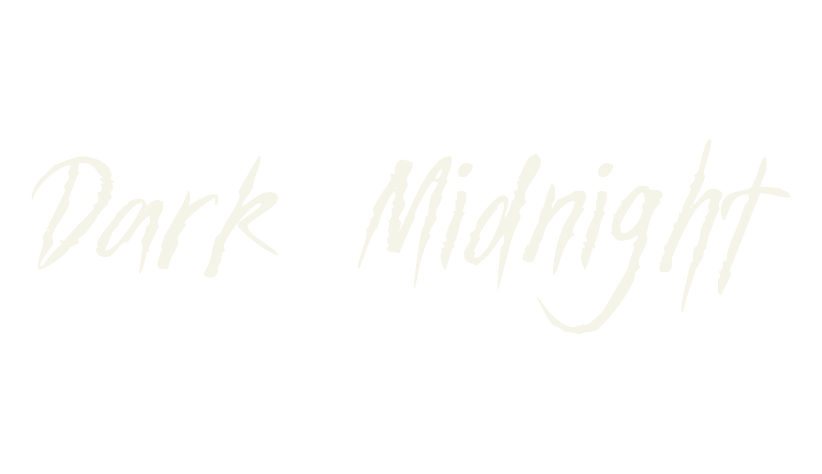Dark Midnight, handwritten font preview