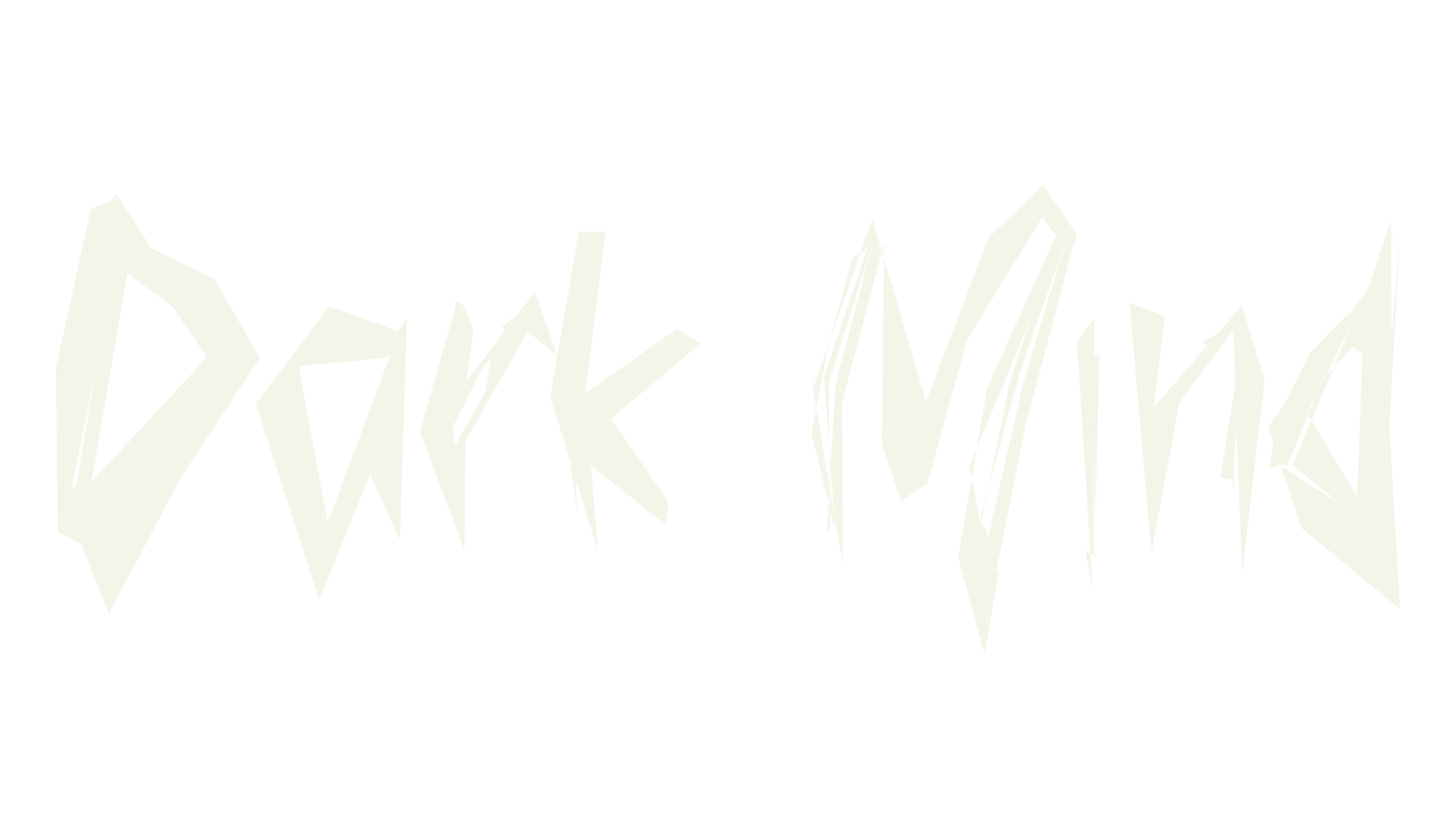 Dark Mind, horror font preview