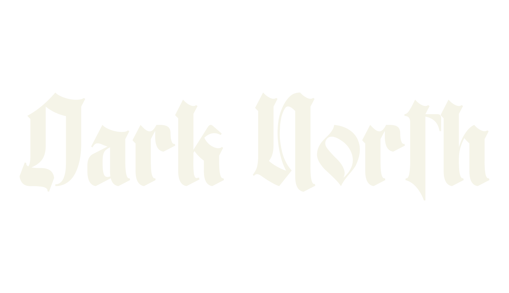 Dark North, black metal font preview
