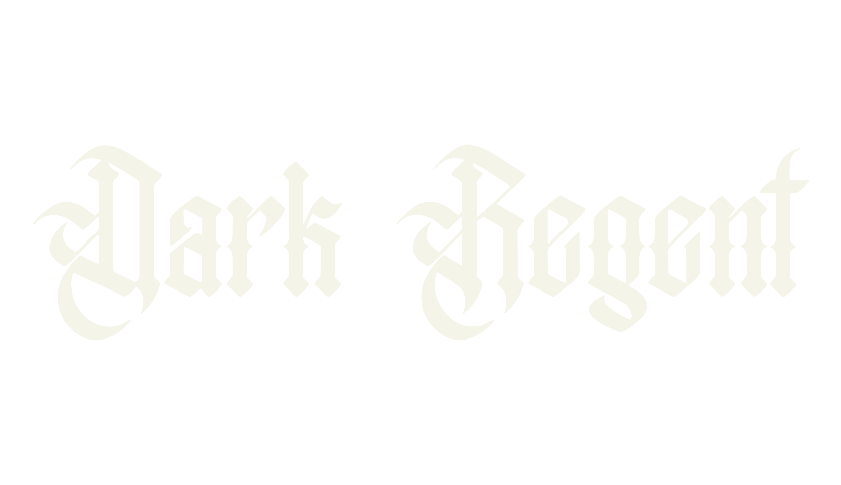 Dark Regent, metal font preview