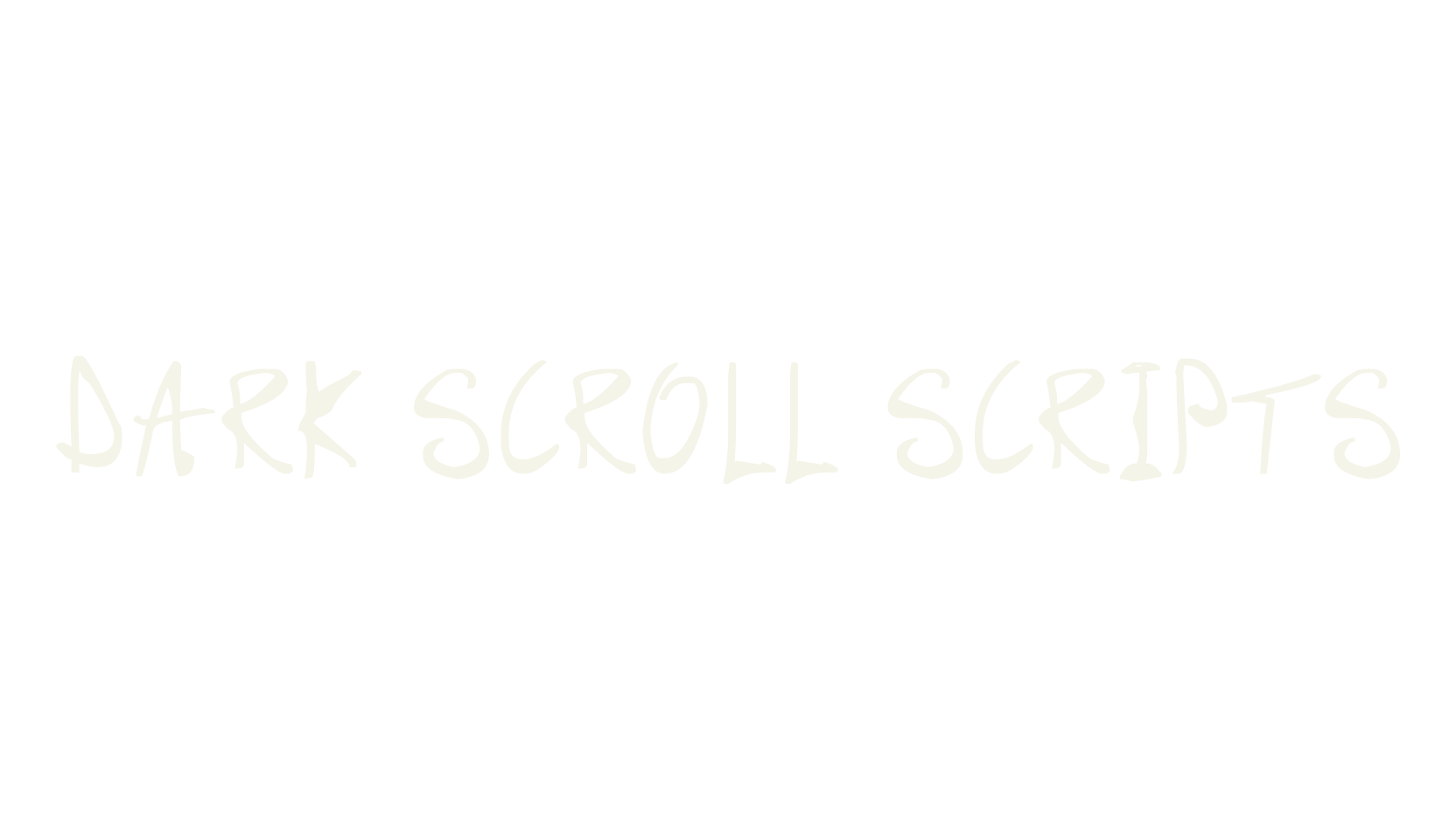 Dark Scroll Scripts, fashion script font preview