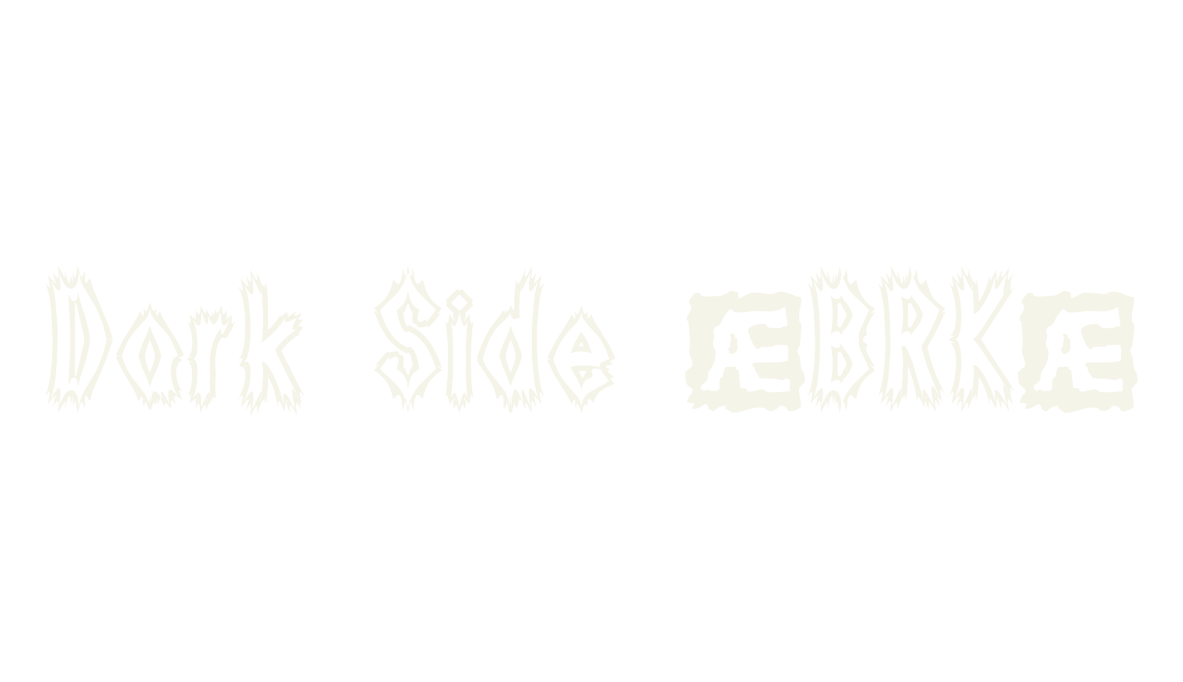 Dark Side (BRK), display font preview