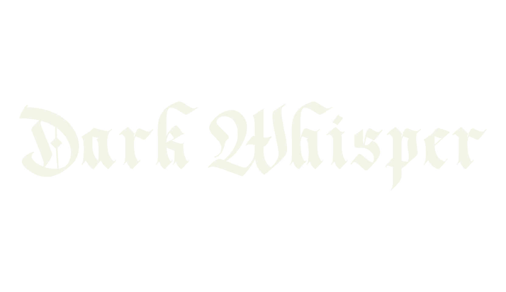 Dark Whisper, fantasy font preview