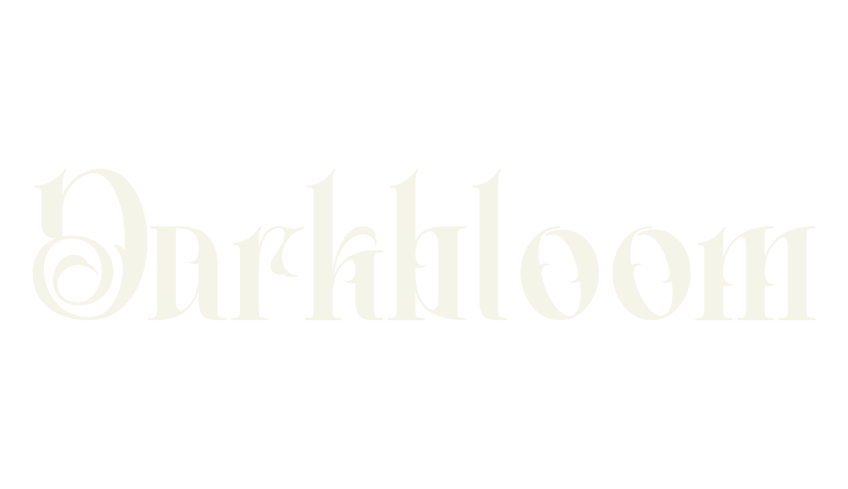 Darkbloom, gothic font preview