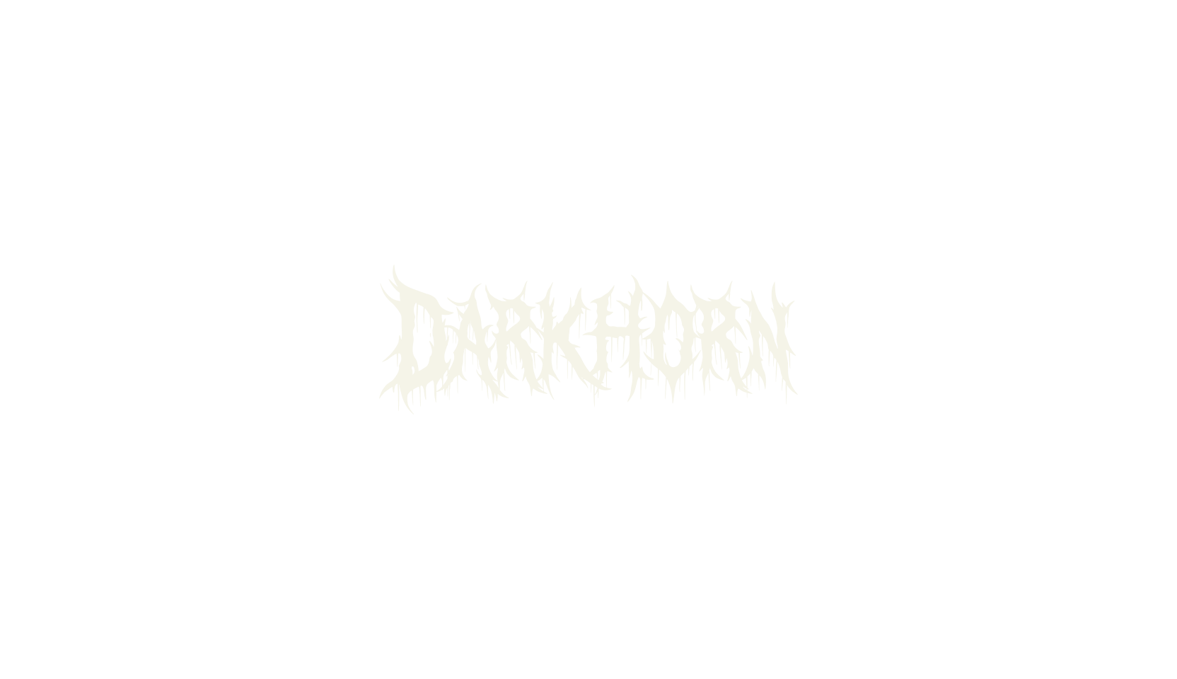 Darkhorn, black metal font preview