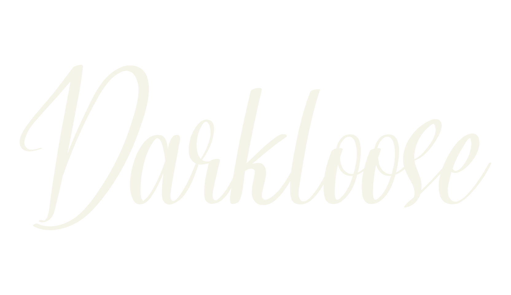 Darkloose, cursive font preview