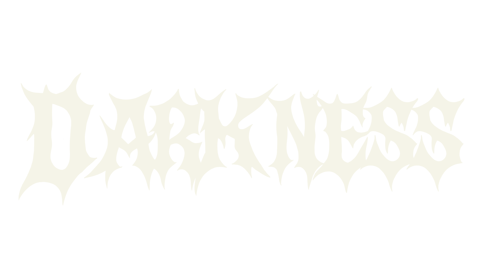 Darkness, band font preview