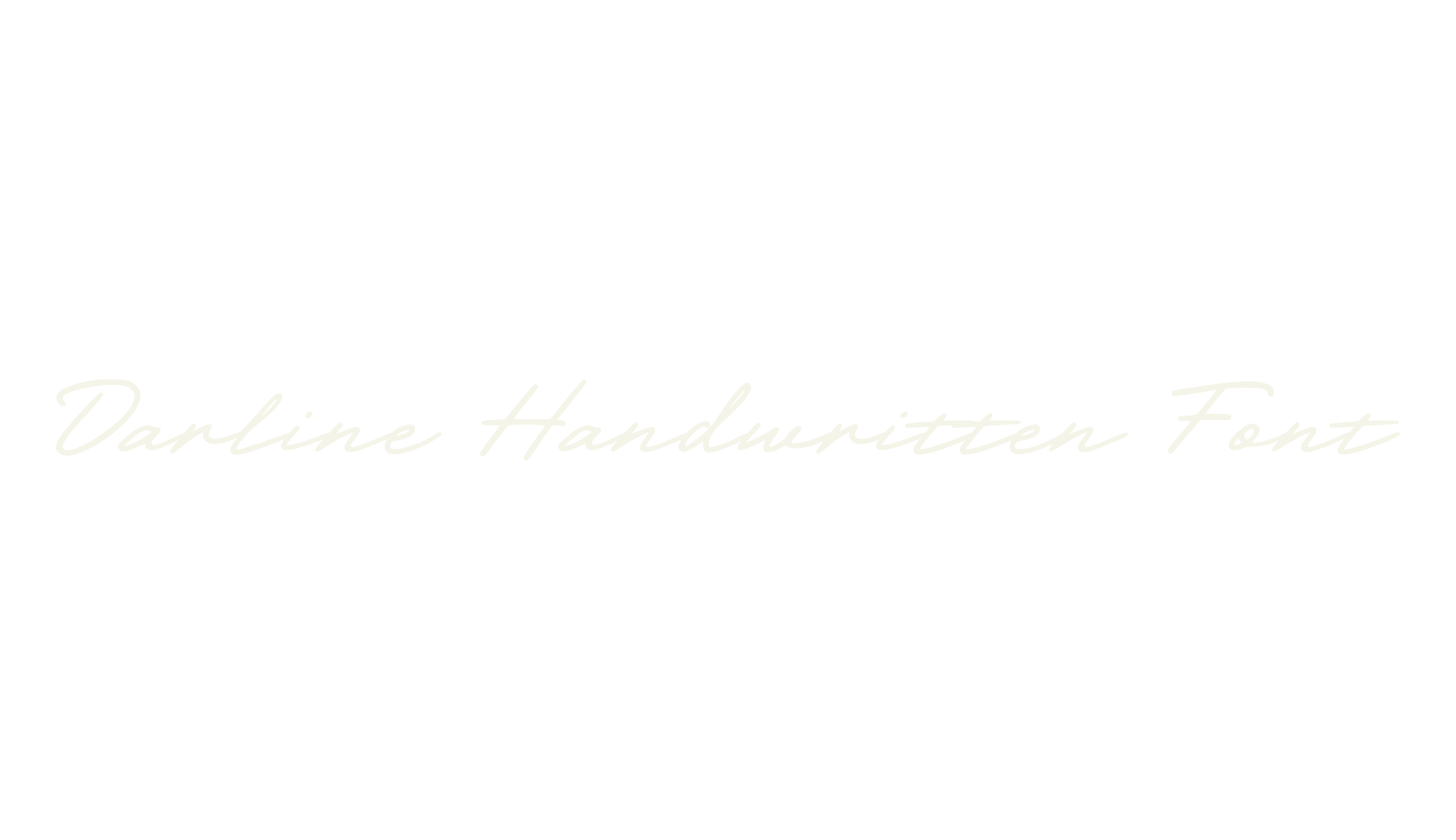Darline Handwritten Font, tattoo font preview