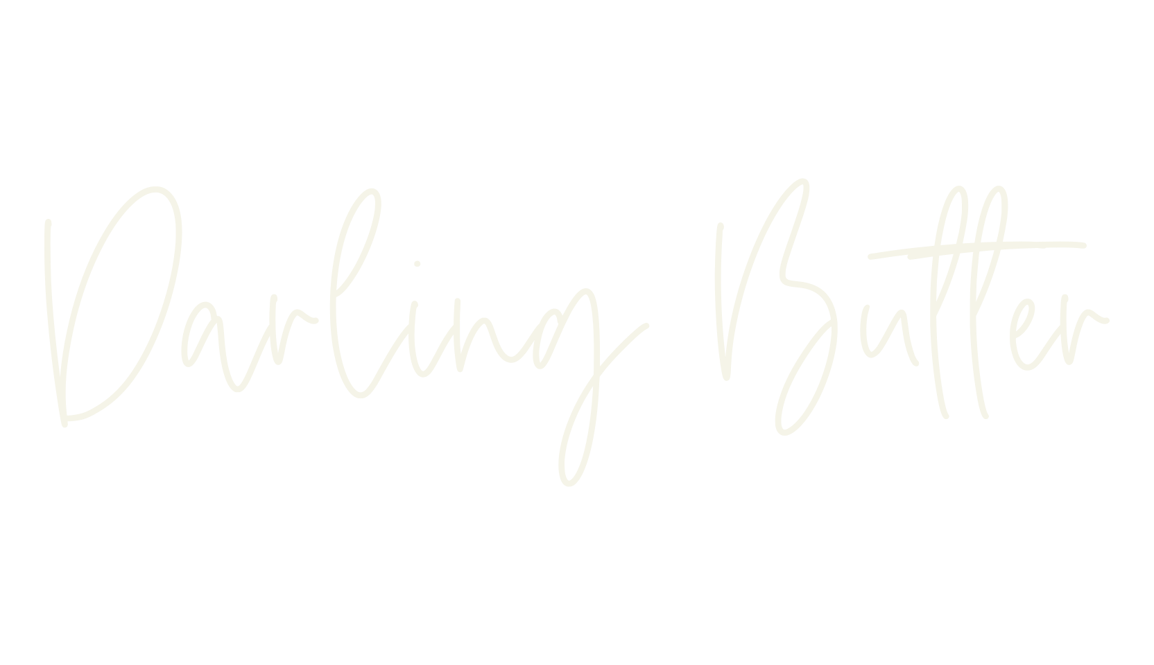 Darling Butter, calligraphy font preview
