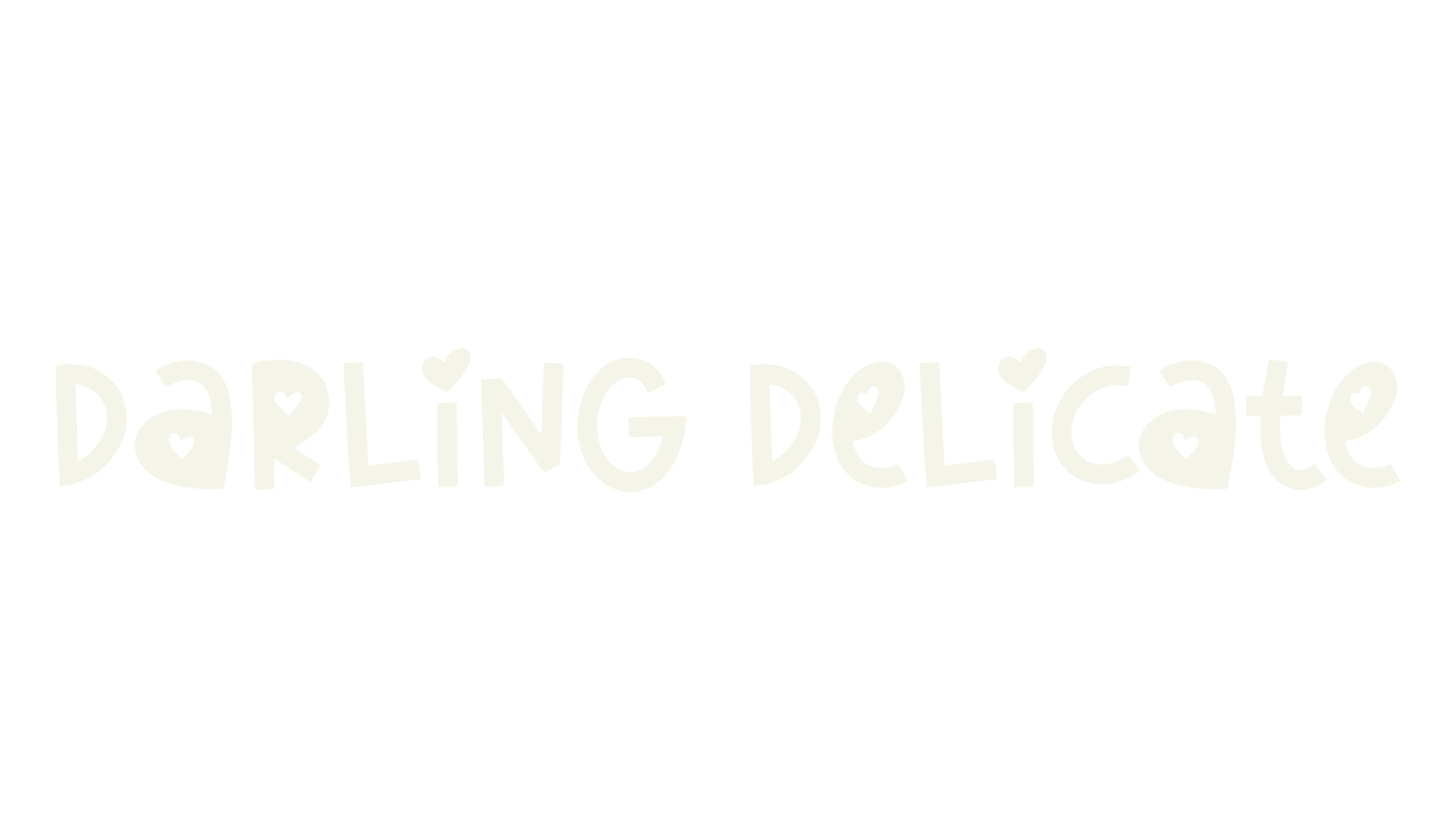 Darling Delicate, cute font preview