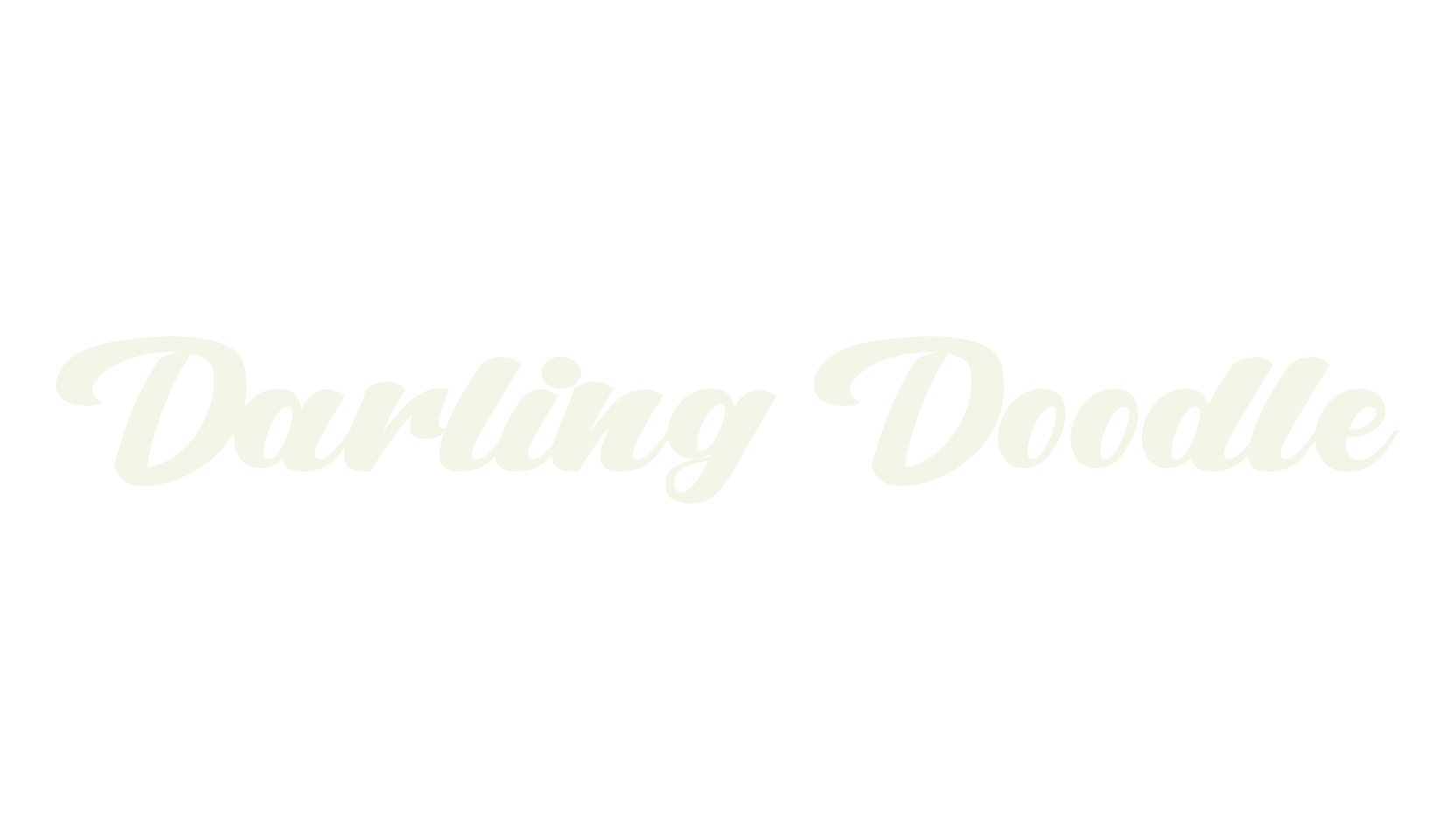 Darling Doodle, whimsical font preview