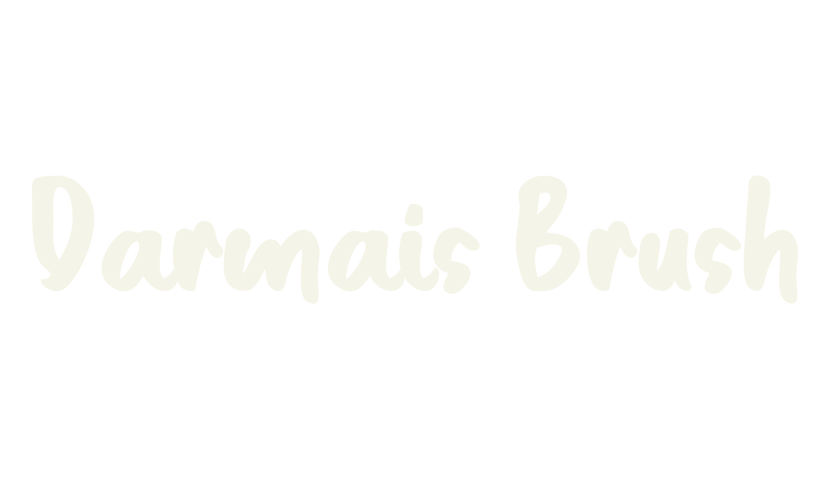 Darmais Brush, brush font preview