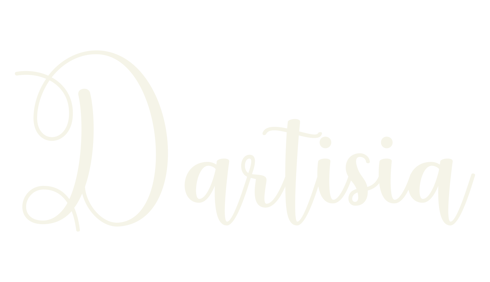 Dartisia, script font preview
