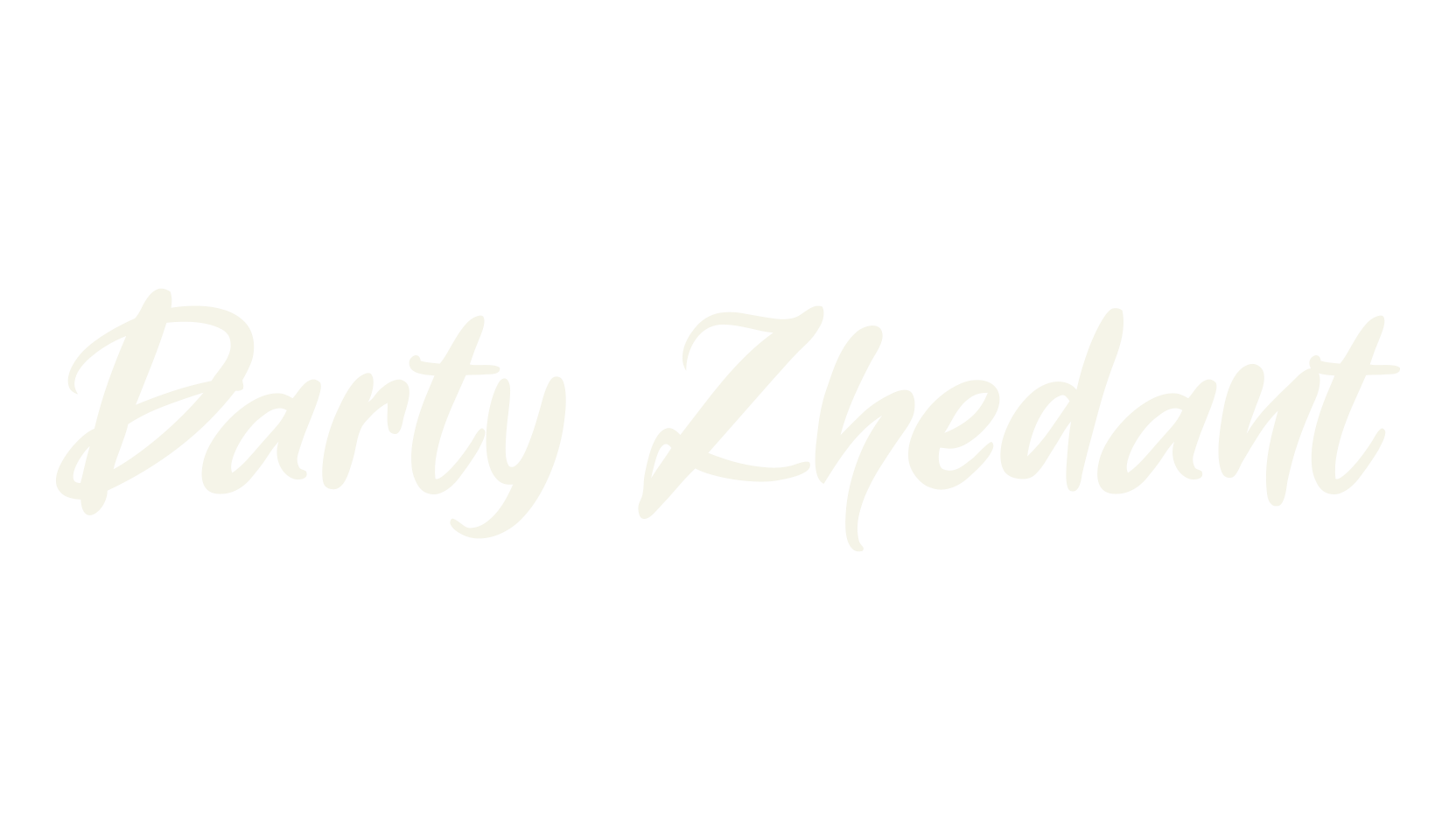 Darty Zhedant, calligraphy font preview