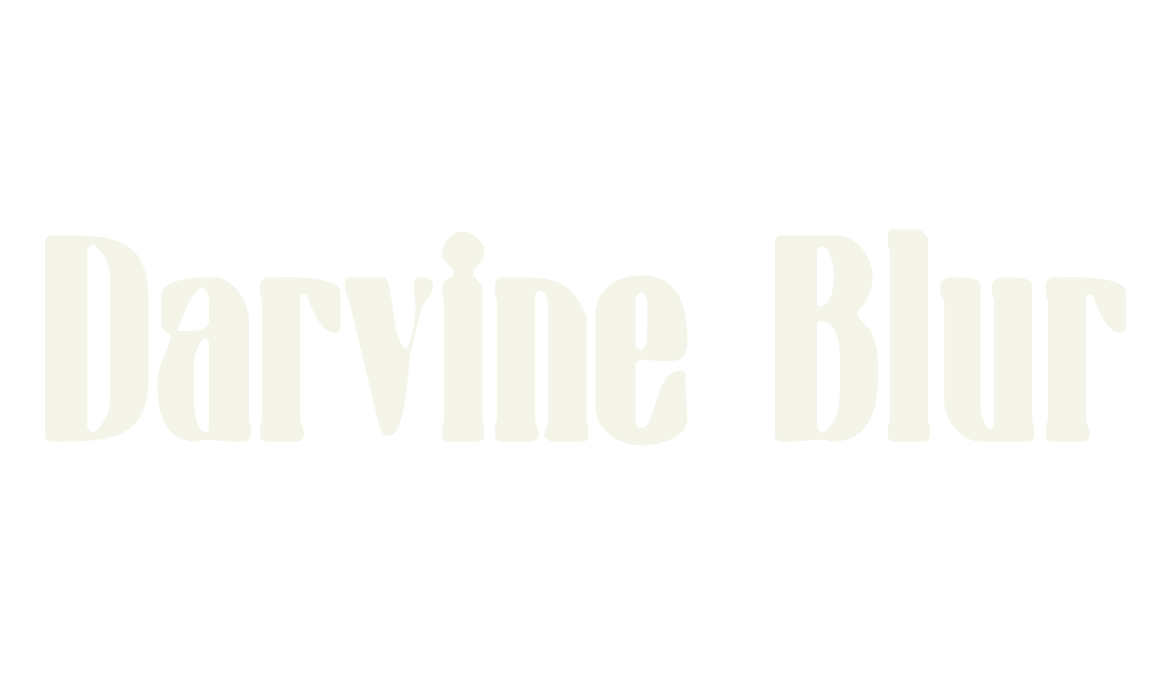 Darvine Blur, bold font preview