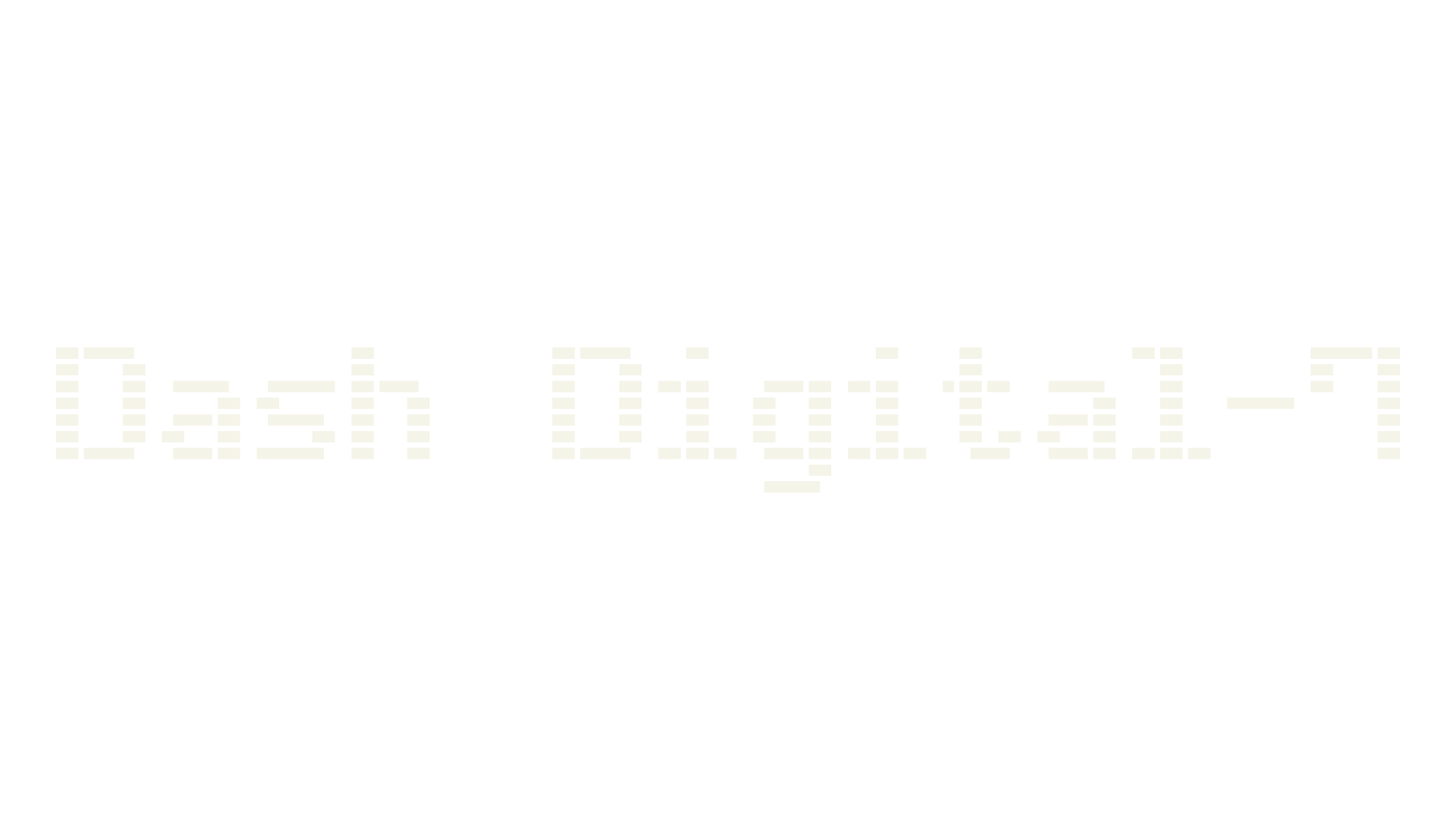 Dash Digital-7, digital font preview
