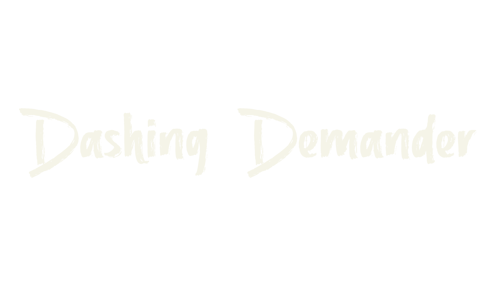 Dashing Demander, handwriting font preview