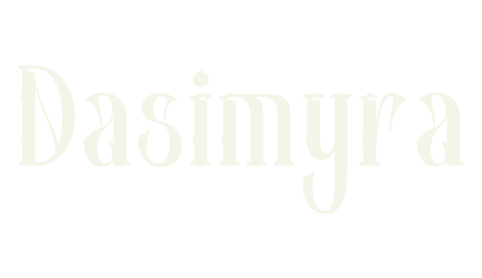 Dasimyra, antique font preview