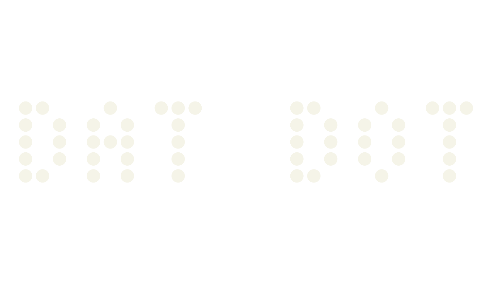 Dat Dot, display market font preview