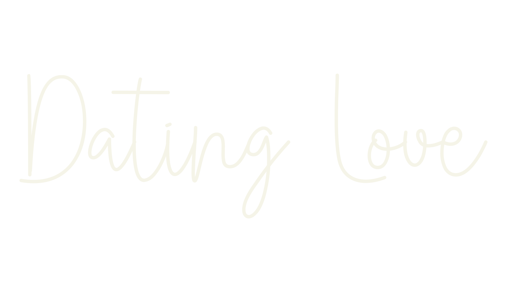 Dating Love, thin font preview