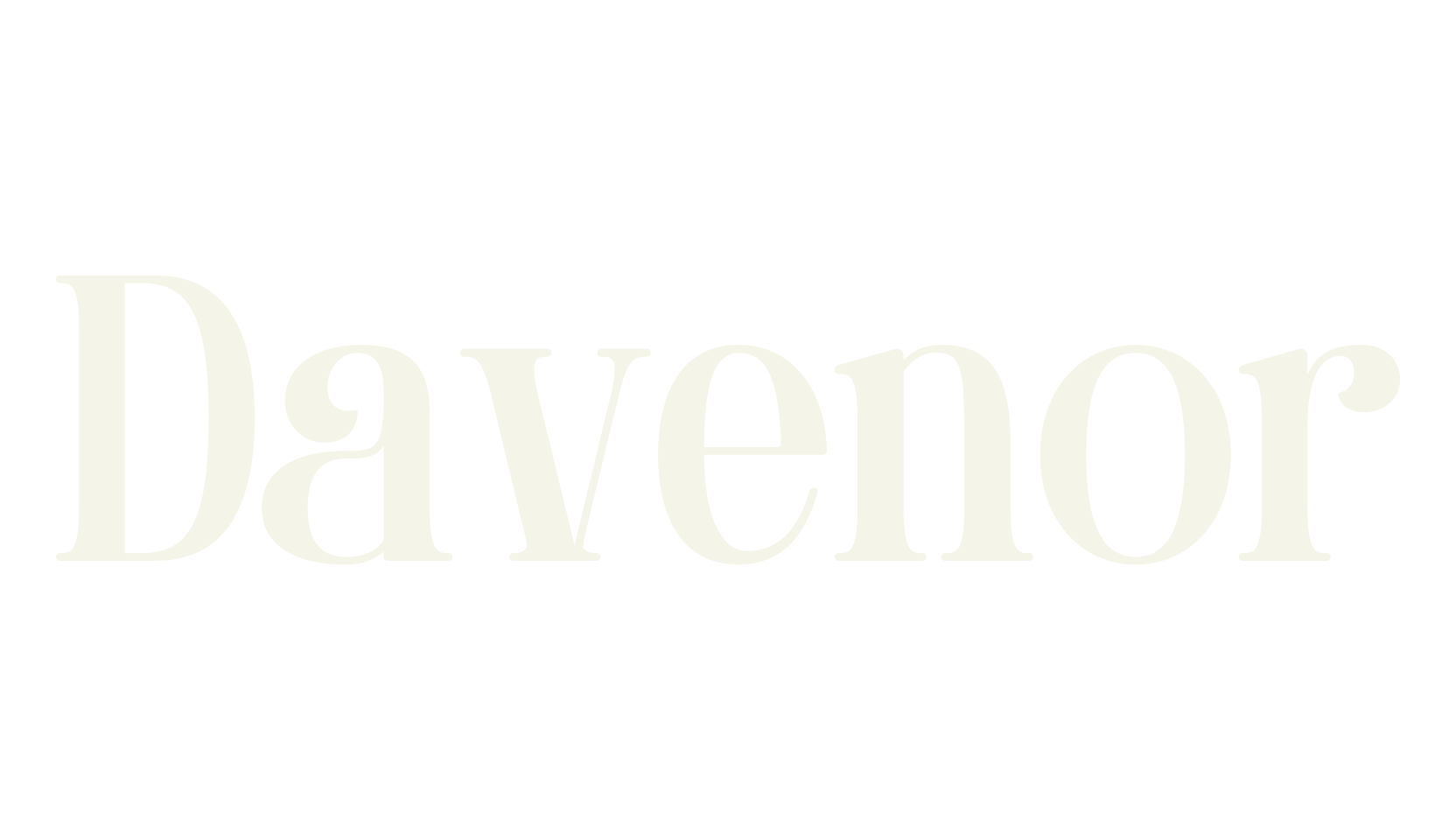Davenor, retro font preview