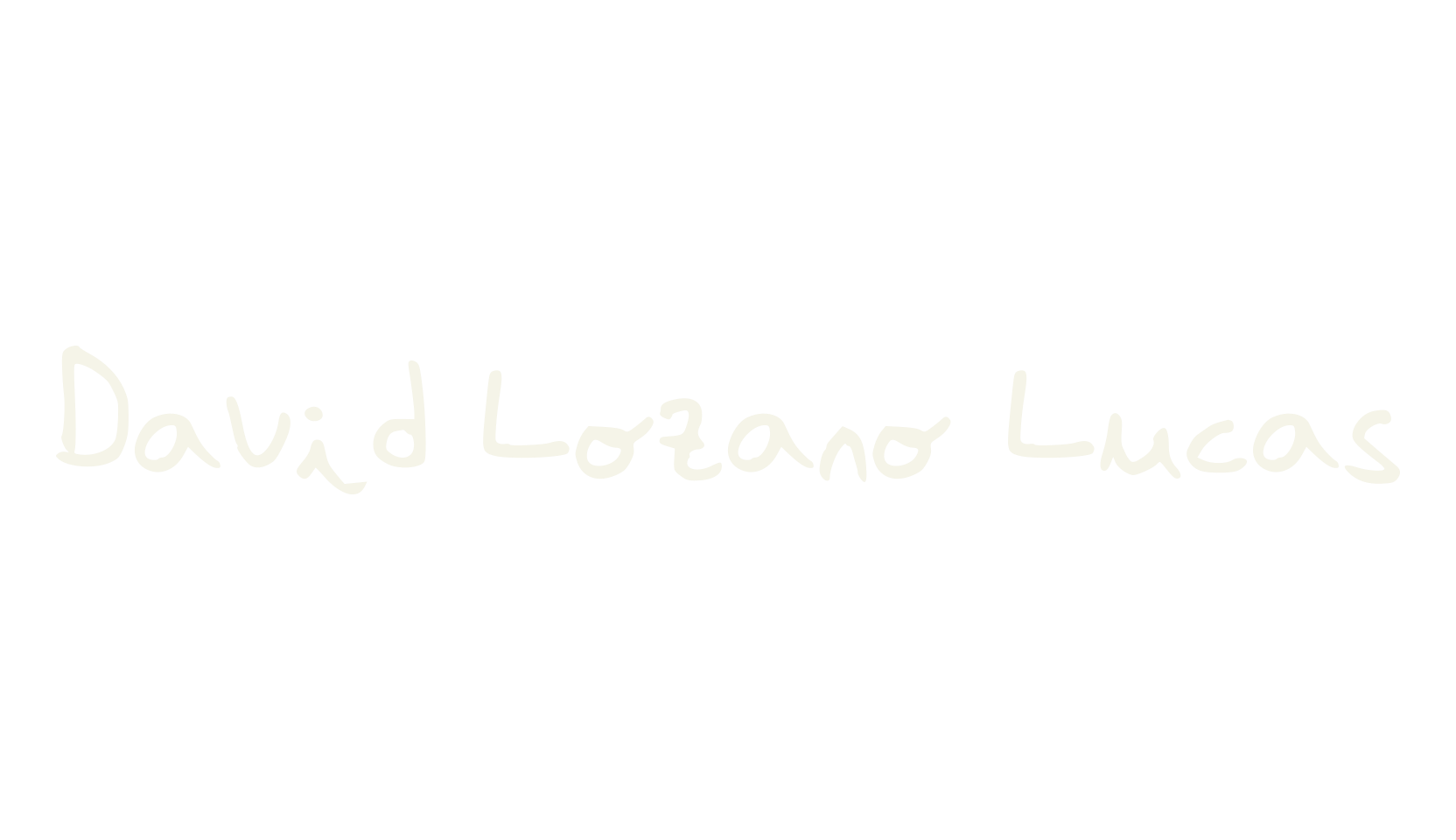 David Lozano Lucas, handwriting font preview