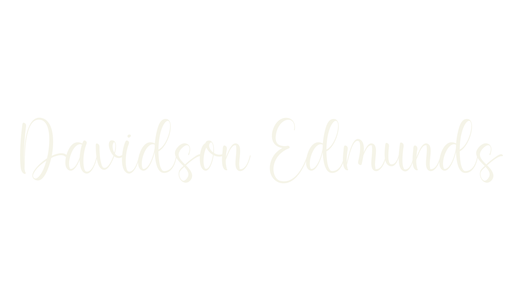 Davidson Edmunds, calligraphy font preview