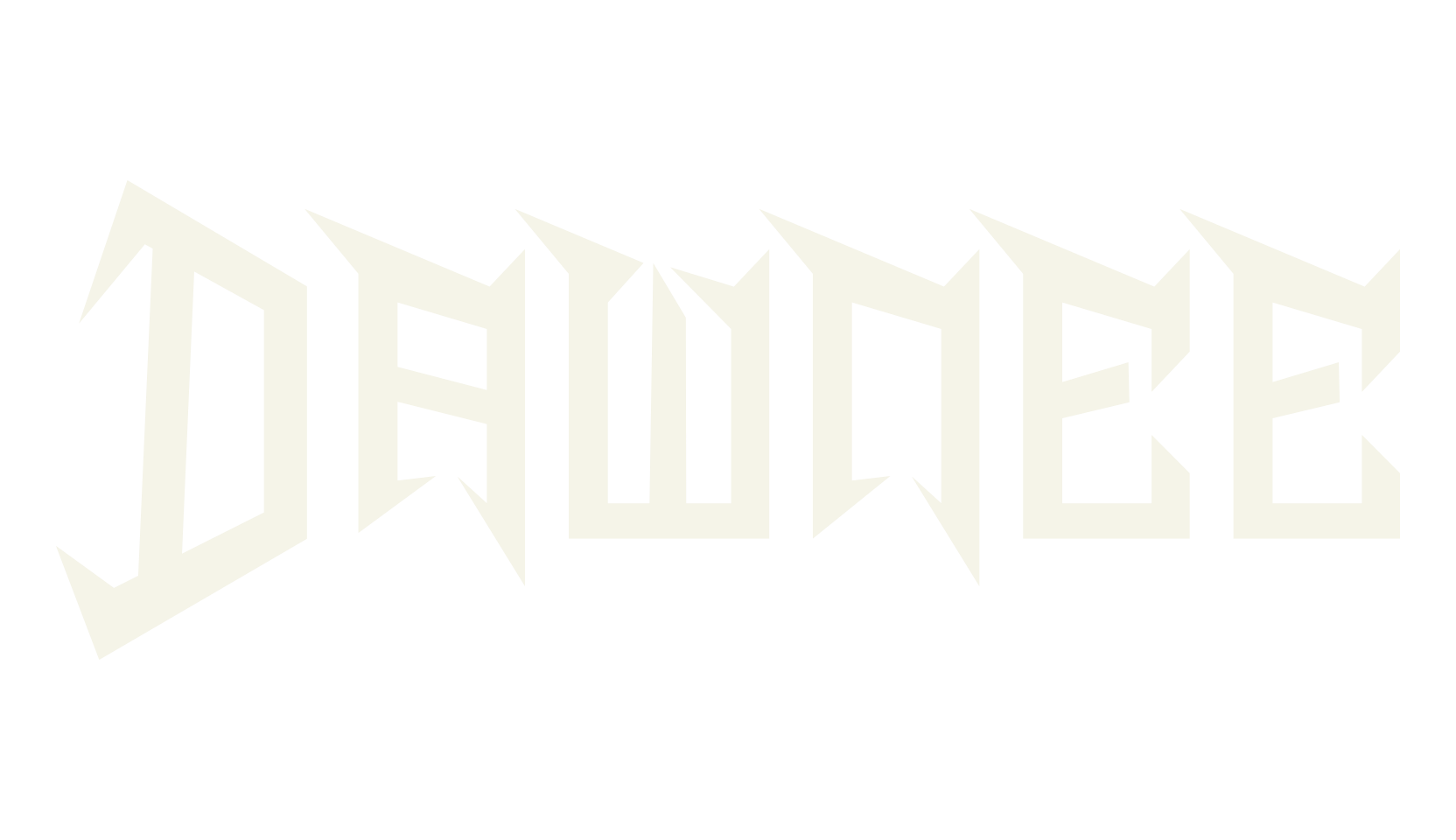 Dawnee, death metal font preview