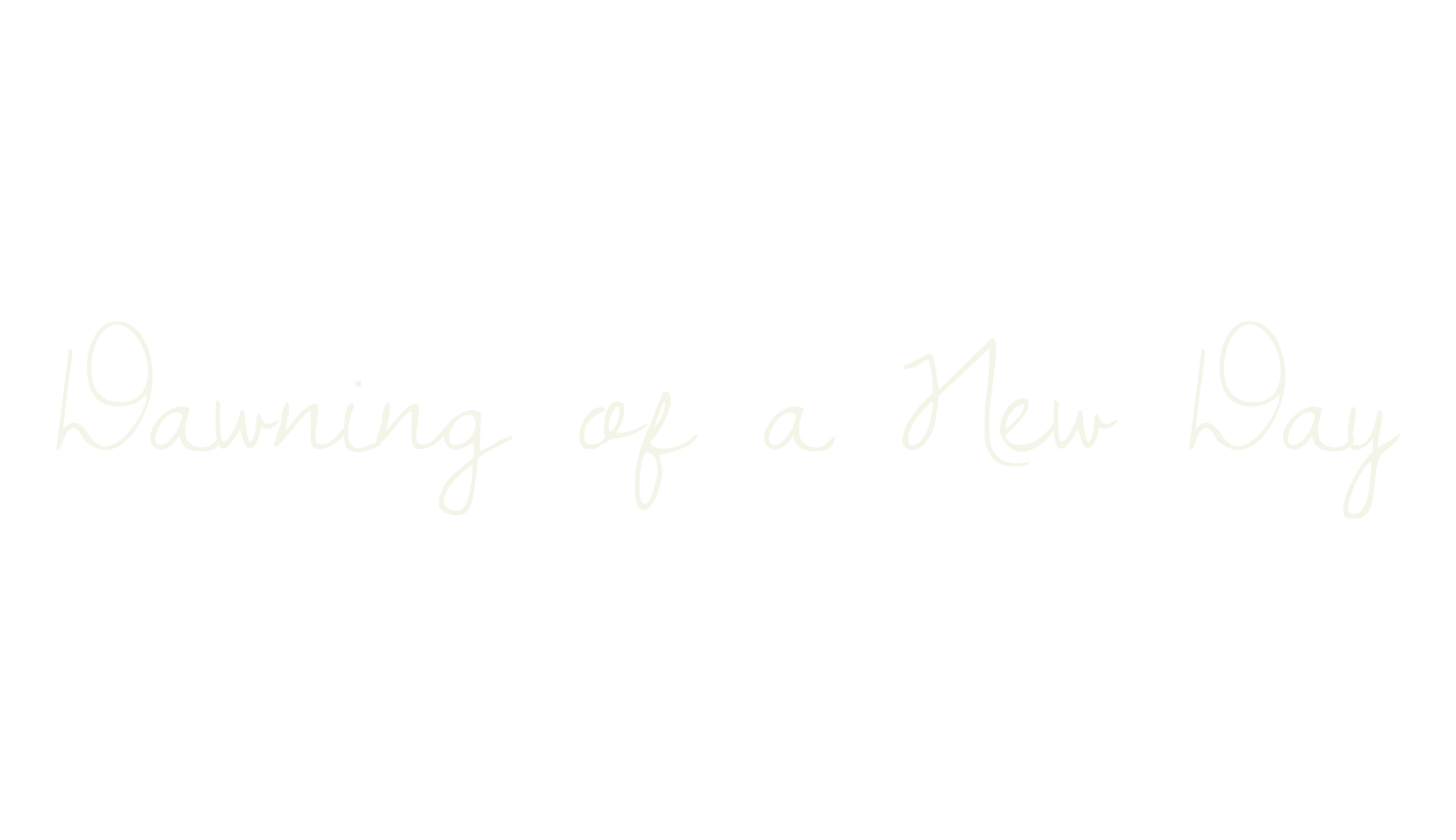 Dawning of a New Day, fashion script font preview