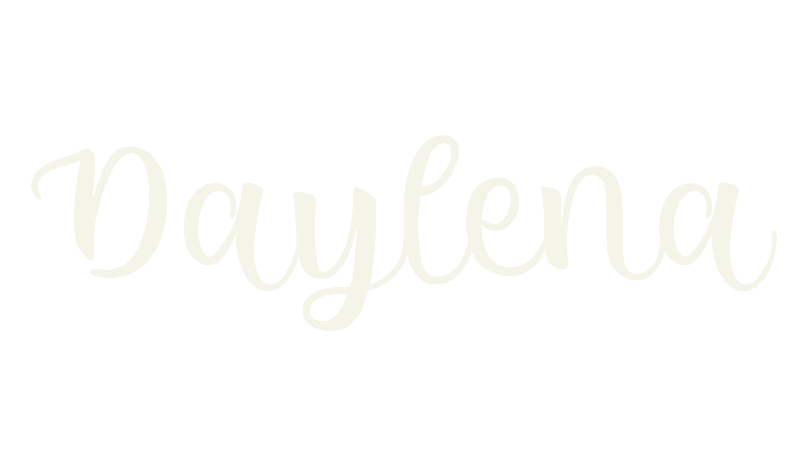 Daylena, girly font preview