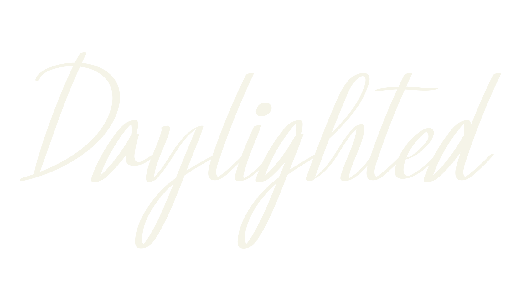 Daylighted, calligraphy font preview