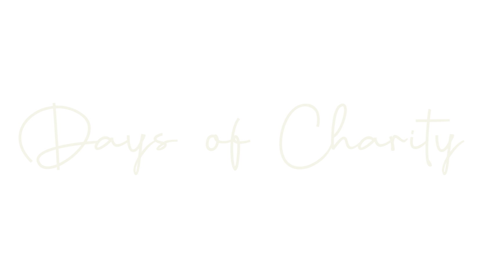 Days of Charity, fashion script font preview