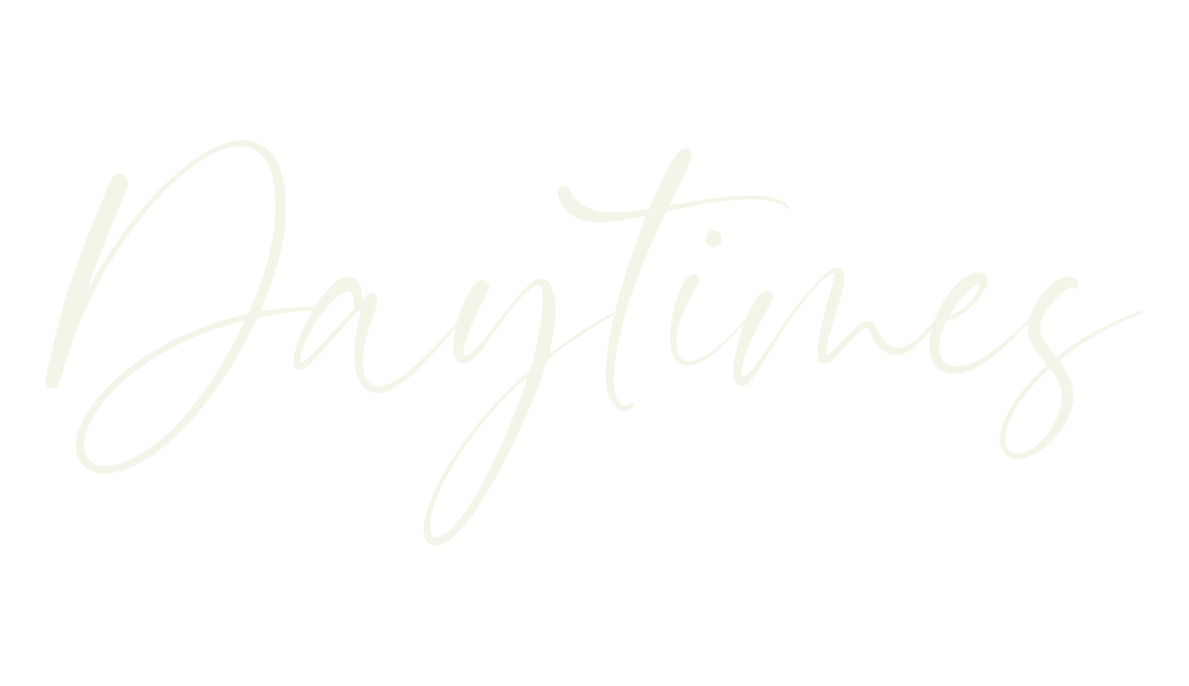 Daytimes, calligraphy font preview