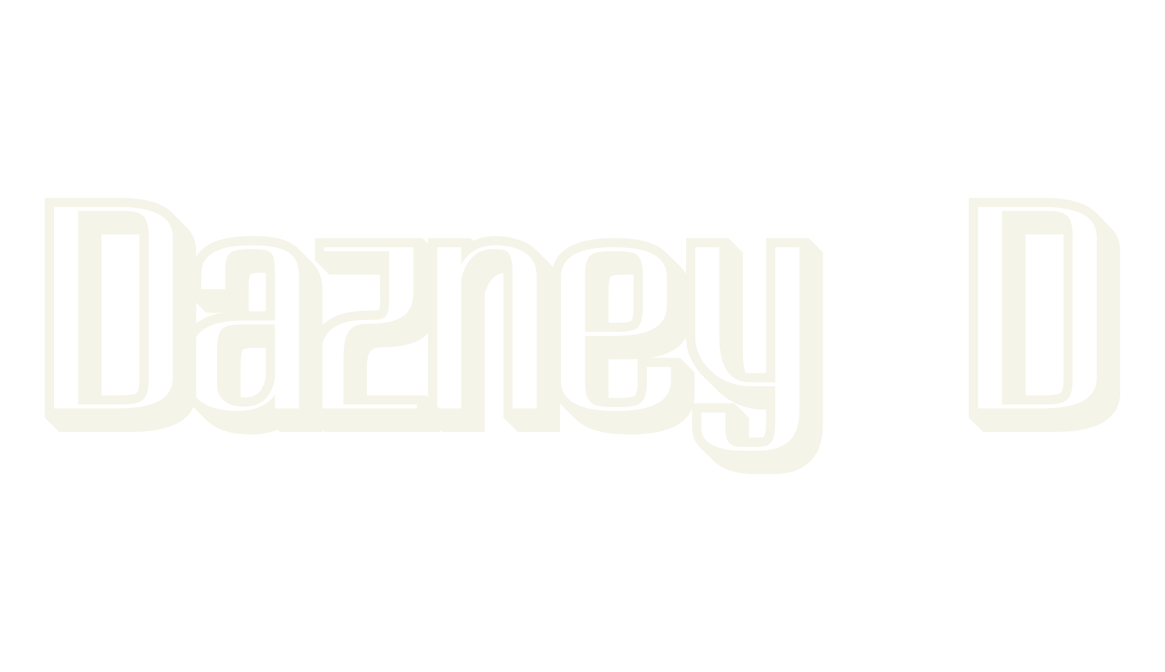 Dazney 3D, 3d font preview