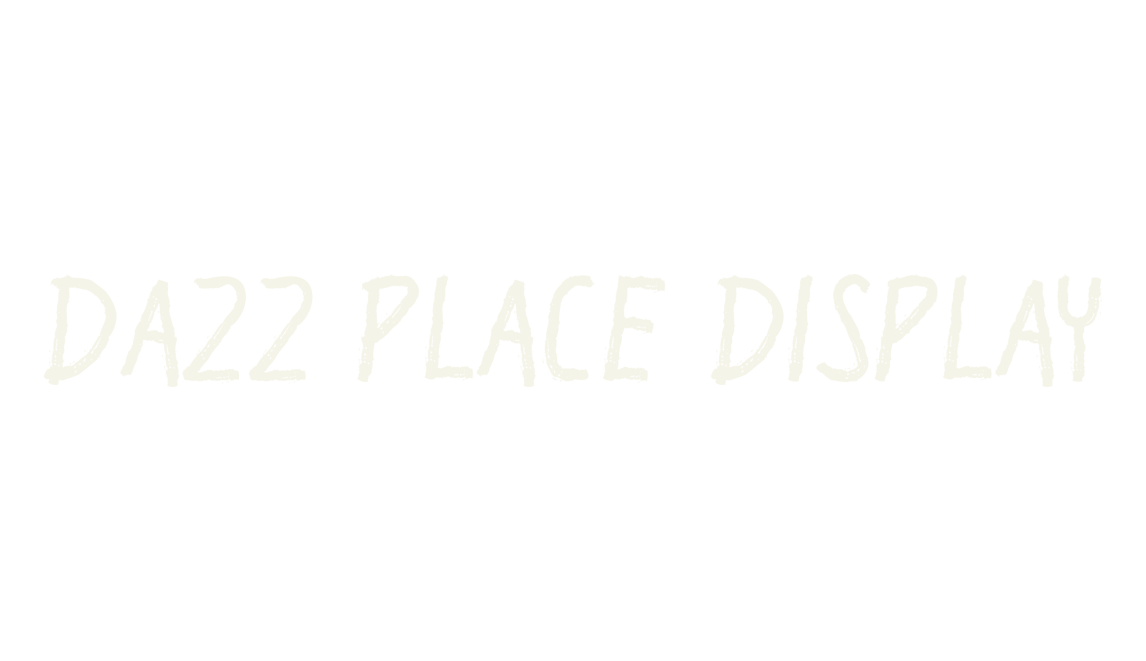 Dazz Place Display, chalk font preview