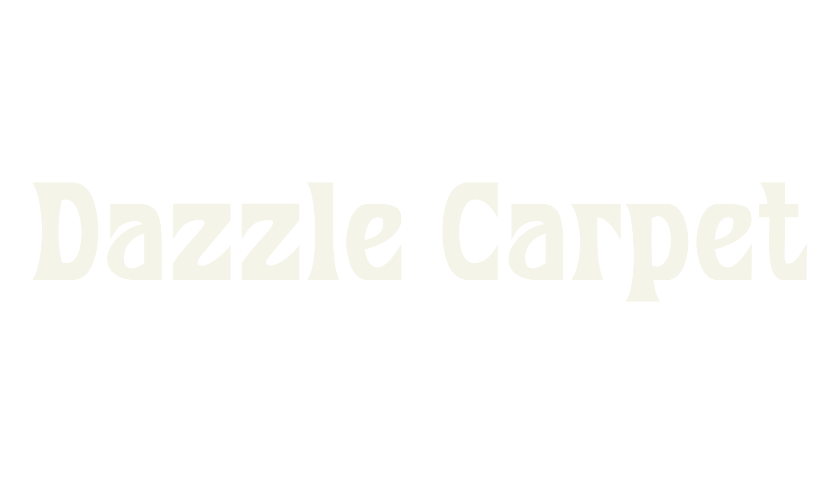 Dazzle Carpet, psychedelic font preview