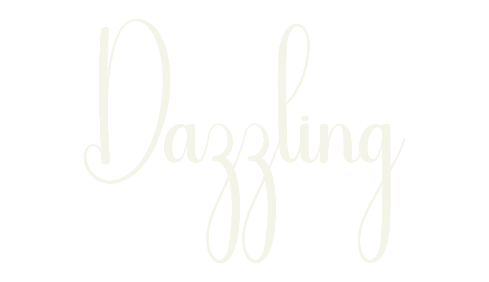 Dazzling, calligraphy font preview