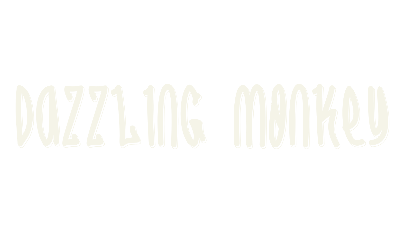 Dazzling Monkey, tall font preview
