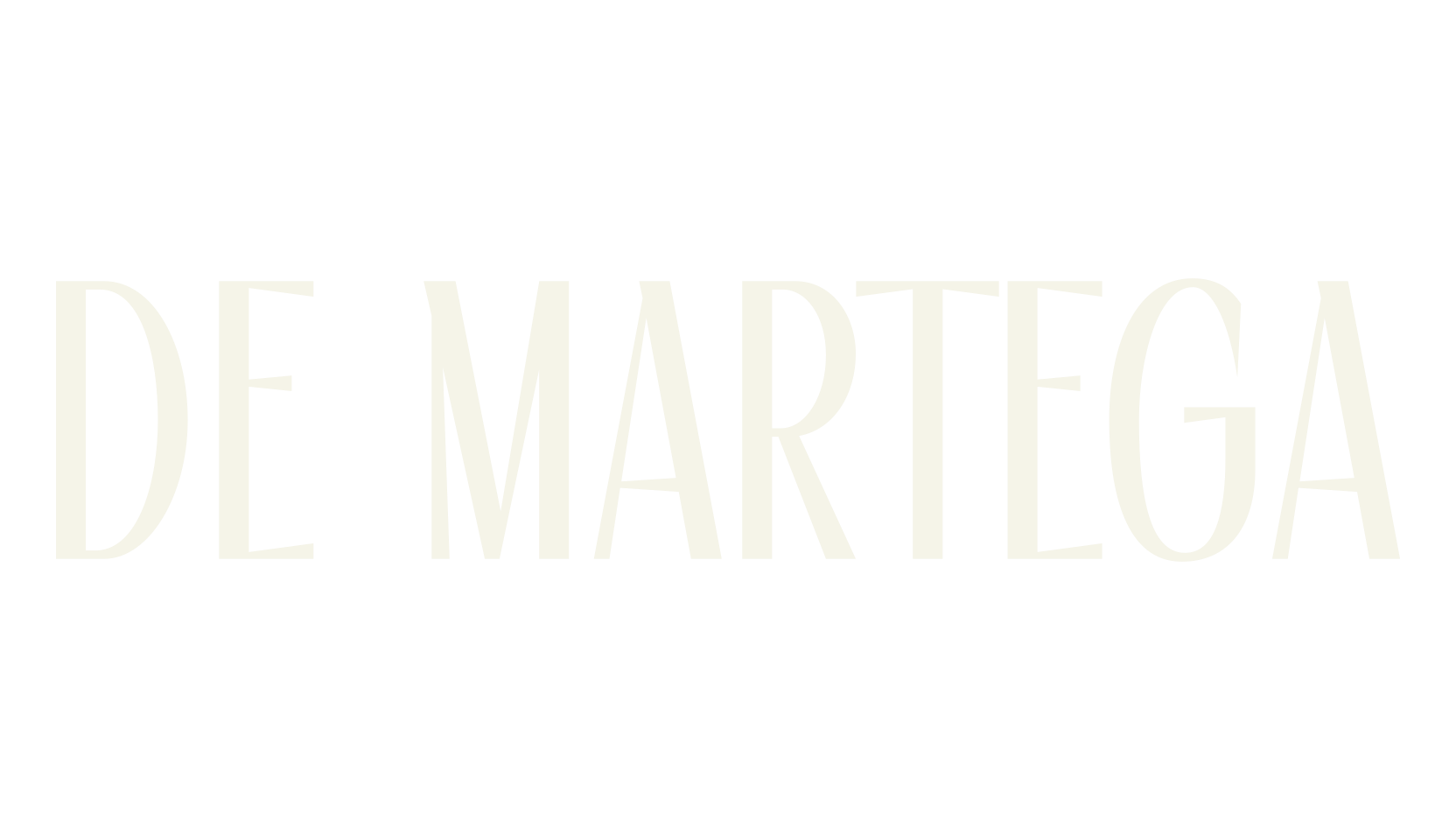 DE MARTEGA, fancy font preview