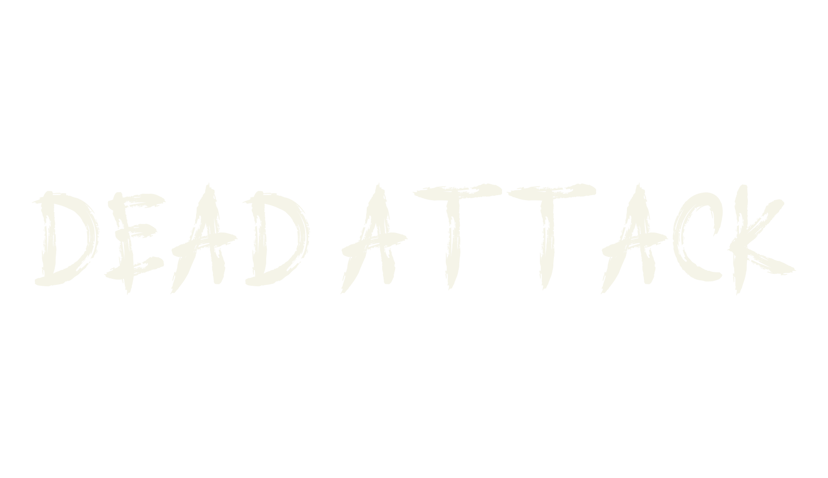 DEAD ATTACK, dripping font preview