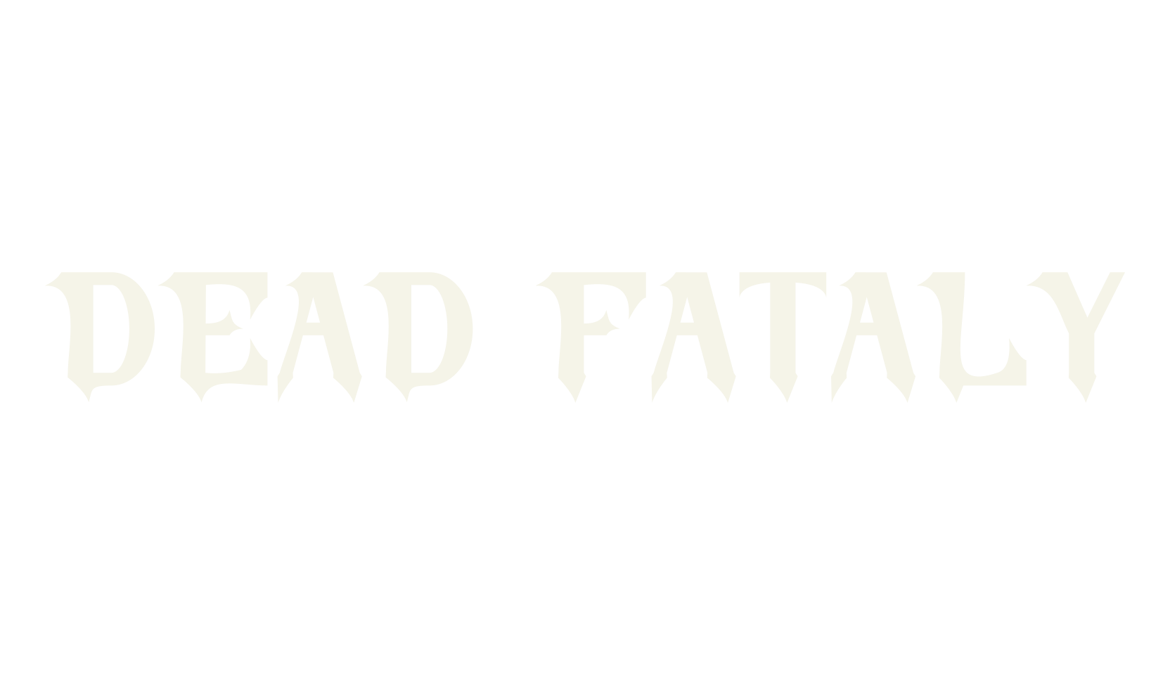 DEAD FATALY, death metal font preview