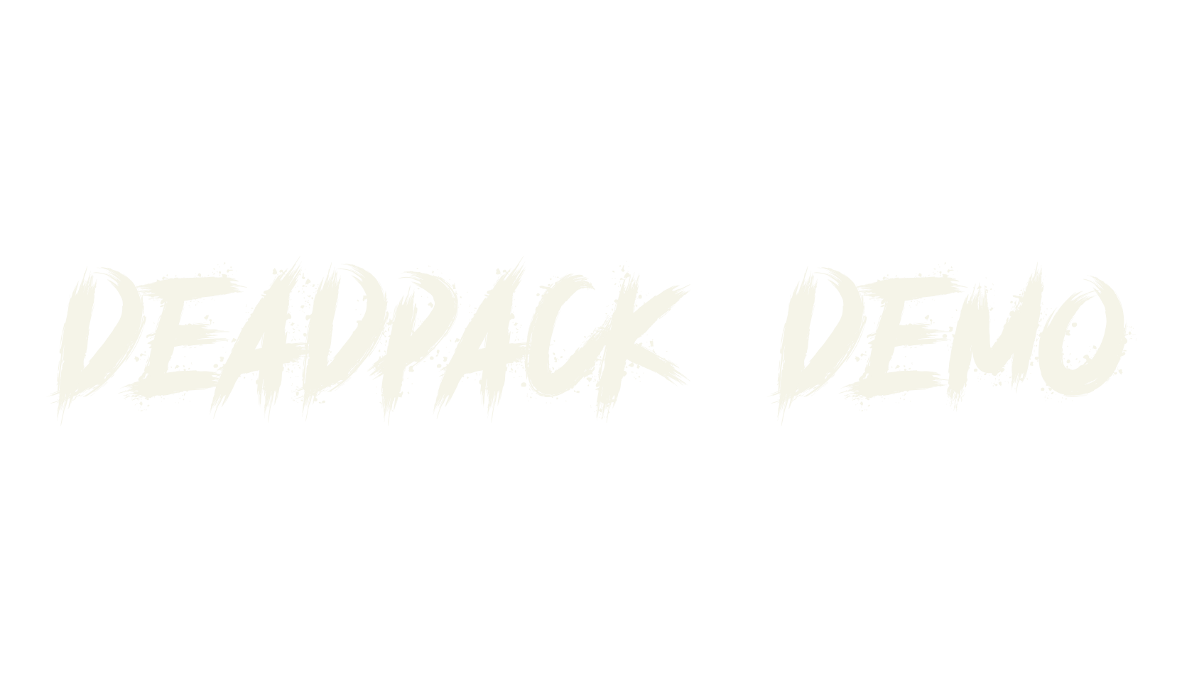 Deadpack (Demo), horror font preview