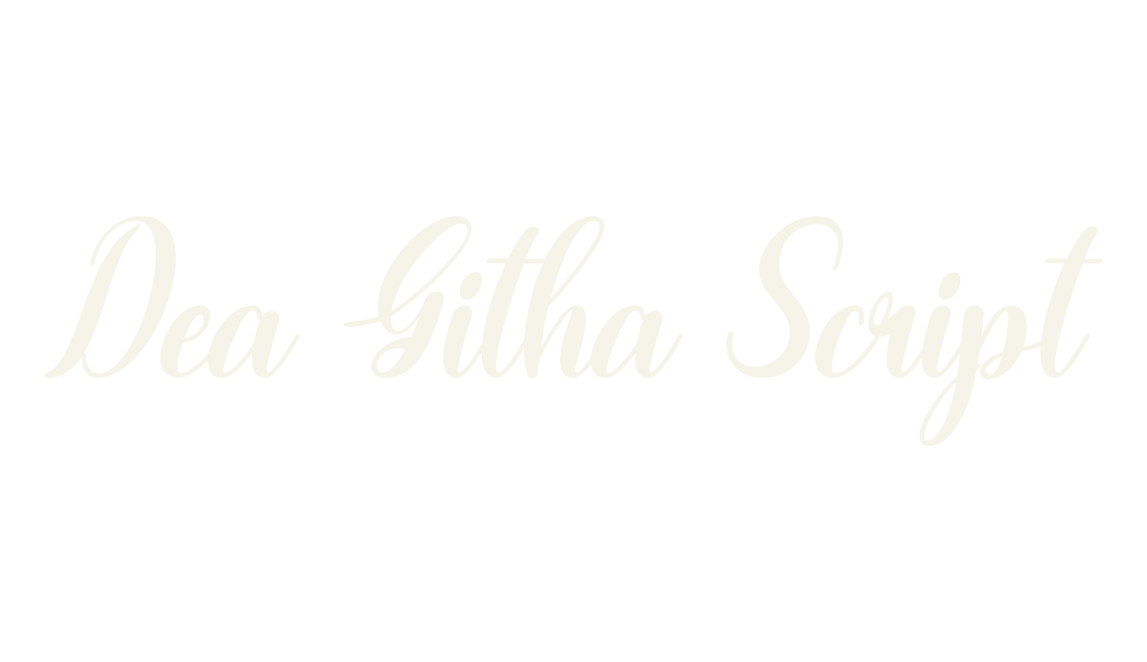 Dea Githa Script, wedding font preview