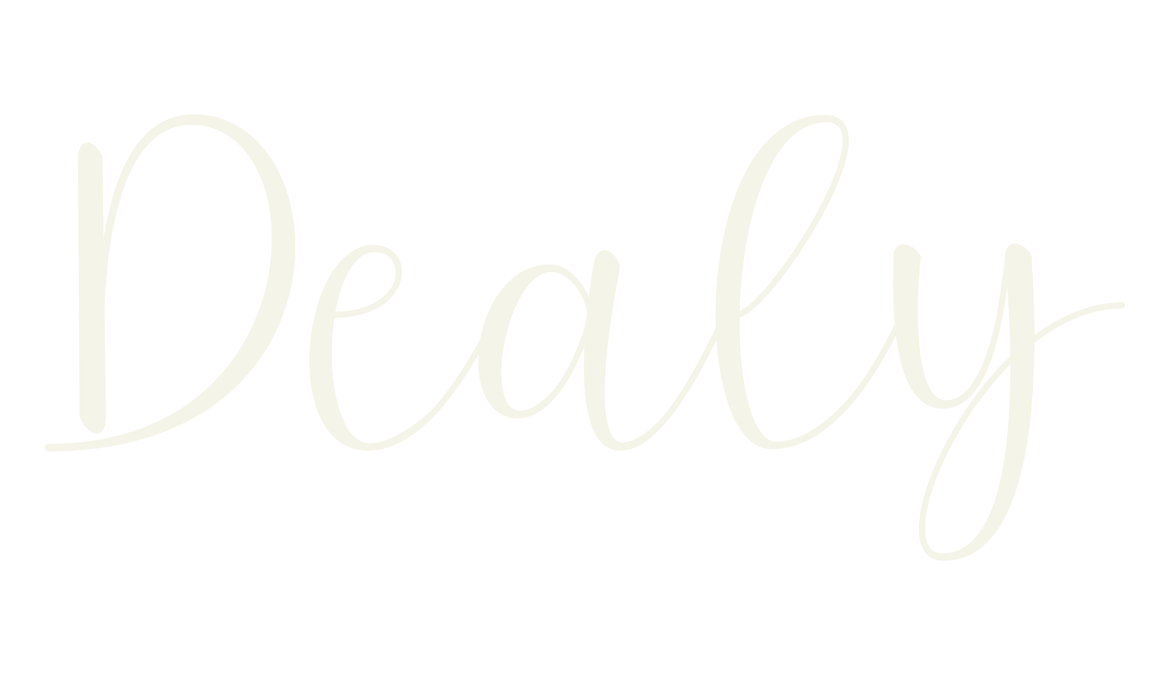 Dealy, script font preview