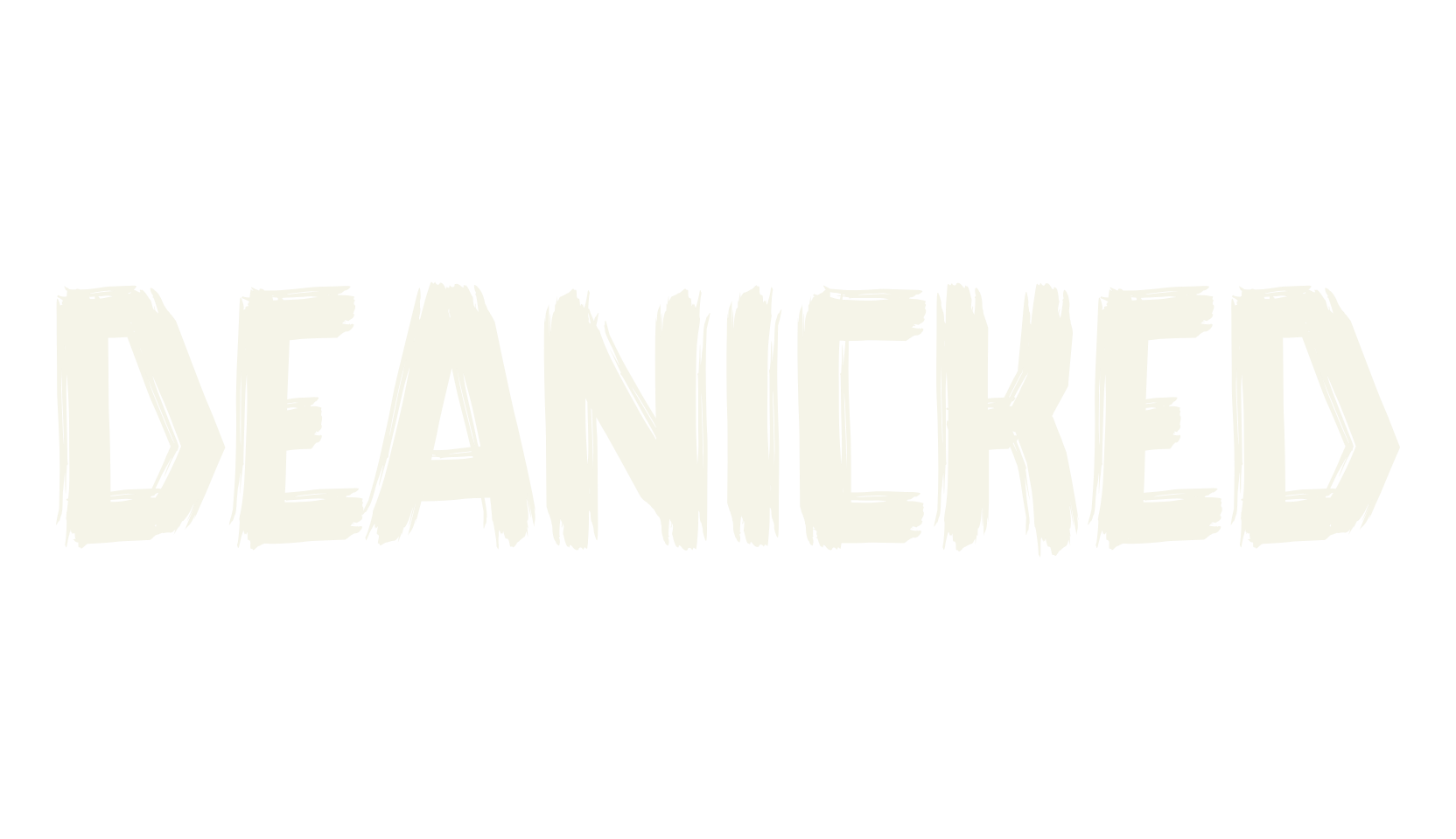 Deanicked, unique font preview